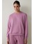 Lila Bisiklet Yaka Oversize Spor Sweatshirt 6