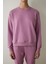 Lila Bisiklet Yaka Oversize Spor Sweatshirt 8