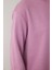 Lila Bisiklet Yaka Oversize Spor Sweatshirt 9