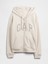 Kadın Krem Gap Logo Fleece Fermuarlı Sweatshirt 2