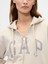Kadın Krem Gap Logo Fleece Fermuarlı Sweatshirt 3