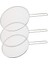 3pcs Paslanmaz Çelik Sıçrama Ekran Örgü Kap Kapağı Kapak Gümüş Yağ Kızartma Tava Kapağı Pişirme Aletleri 25/29/33CM (Yurt Dışından) 2