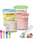 Dondurma Kapları Ninja Creami Pints ​​ve Lids 24OZ Creams Creami Deluxe NC501 NC500 Serisi Kepçe Ile (Yurt Dışından) 1