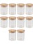 10PCS Bambu Ahşap Kapak Cam Kavanoz Kavanozu Air -Sabit Teneke Kutu Mutfak Depolama Şişeleri Kavanozlar Gıda Konteyneri Çay Kahve Çekirdekleri Şeker Kavanoz (Yurt Dışından) 2