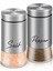 Tuz ve Karabiber Shakers Mutfak Aletleri Için Paslanmaz Çelik Kapaklı Seti Pişirme Baharat Dispenser-B (Yurt Dışından) 1