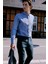 Erkek Gri Düğmeli Yaka Kolay Ütülenebilir Pamuklu Slim Fit Dar Kesim Oxford Gömlek 3