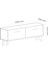TS002B-LİSA Tv Stand Beyaz 6