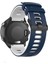 Samsung Galaxy Watch 46MM Için 22MM Çift Renkli Silikon Kayış, Ayarlanabilir Saat Kayışı Değiştirme - Gece Mavisi/beyaz (Yurt Dışından) 3