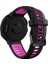 Garmin Forerunner 735XT 220, 230, 235, 620, 630 Için Silikon Saat Kayışı, Siyah Tokalı Çift Renkli Bilek Kayışı - Siyah/gül (Yurt Dışından) 1