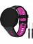 Garmin Forerunner 735XT 220, 230, 235, 620, 630 Için Silikon Saat Kayışı, Siyah Tokalı Çift Renkli Bilek Kayışı - Siyah/gül (Yurt Dışından) 3
