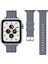 Apple Watch Series 10 42MM/9 8 7 41MM/SE (2023) Se (2022) Se 6 5 4 40MM/3 2 1 38MM Kayış Izgara Desenli Silikon Saat Bandı - Turkuaz Yeşil (Yurt Dışından) 4