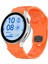 Samsung Galaxy Watch Fe 40MM/WATCH6/WATCH6 Classic/watch 5/watch 5 Pro Silikon Saat Kayışı Futbol Desenli - Turuncu (Yurt Dışından) 5