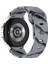 Samsung Galaxy Watch Fe 40MM/WATCH6/WATCH6 Classic/watch 5/watch 5 Pro Silikon Saat Kayışı Futbol Desenli - Siyah Gri Kamuflaj (Yurt Dışından) 1