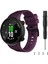 Garmin Forerunner 45-Mor Için Siyah Tokalı Silikon Saat Kayışı (Yurt Dışından) 3