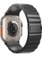 Apple Watch Series 10 42MM/9 8 7 41MM/SE (2023) Se (2022) Se 6 5 4 40MM/3 2 1 38MM Titanyum Alaşımlı Saat Kayışı Manyetik Kilit - Siyah (Yurt Dışından) 1