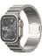 Apple Watch Series 10 42MM/9 8 7 41MM/SE (2023) Se (2022) Se 6 5 4 40MM/3 2 1 38MM Titanyum Alaşımlı Saat Kayışı Manyetik Kilit - Siyah (Yurt Dışından) 4