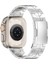 Apple Watch 10 46MM/ULTRA 2/ultra 49MM/9 8 7 45MM/SE (2023) Se (2022) Se 6 5 4 44MM/3 2 1 42MM Titanyum Alaşımlı Kayış Bandı - Gümüş (Yurt Dışından) 1