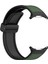 Samsung Galaxy Watch Ultra 47MM Saat Kayışı Manyetik Tokalı Deri Kaplı Silikon Bileklik - Yeşil (Yurt Dışından) 4