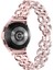 Samsung Galaxy Watch6 40MM 44MM/WATCH6 Classic 43MM 47MM Yapay Elmas Dekorlu Kabak Şeklinde Saat Kayışı Alaşımlı Kayış-Pembe (Yurt Dışından) 3