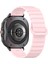 Samsung Galaxy Watch Ultra 47MM Manyetik Silikon Saat Kayışı Yedek Kayışı - Pembe (Yurt Dışından) 1