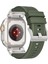 Apple Watch 10 46MM/ULTRA 2/ultra 49MM/9 8 7 45MM/SE (2023) Se (2022) Se 6 5 4 44MM/3 2 1 42MM Lastik Bant - Ordu Yeşili (Yurt Dışından) 1