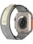 Kalebol Apple Watch Series 10 42MM/9 8 7 41MM/SE (2023) Se (2022) Se 6 5 4 40MM/3 2 1 38MM Naylon Saat Kayışı Ayarlanabilir Kayış - Açık Gri (Yurt Dışından) 1