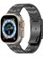 Apple Watch Series 10 42MM/9 8 7 41MM/SE (2023) Se (2022) Se 6 5 4 40MM/3 2 1 38MM Saat Kayışı Titanyum Alaşımlı Bilezik-Siyah (Yurt Dışından) 2