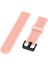 Garmin Forerunner 945/935 Yedek Bileklik Çelik Tokalı Dokulu Silikon Saat Kayışı - Açık Pembe (Yurt Dışından) 4