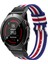 Garmin Fenix 5x Için Naylon Saat Bilek Kayışı Değişimi - Mavi/beyaz/kırmızı/beyaz/mavi (Yurt Dışından) 3
