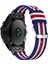 Garmin Fenix 5x Için Naylon Saat Bilek Kayışı Değişimi - Mavi/beyaz/kırmızı/beyaz/mavi (Yurt Dışından) 4