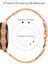 Huami Amazfit Pop Pro Paslanmaz Çelik Saat Kayışı Çizgi Tasarım Yedek Bileklik - Gül Altın + Gümüş (Yurt Dışından) 4