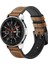 Samsung Galaxy Watch 46MM Silikon Inek Derisi Gw-Titanyum Gümüş 22MM Saat Kayışı-Kahverengi (Yurt Dışından) 2