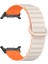 Samsung Galaxy Watch Ultra 47MM Manyetik Silikon Saat Kayışı Yedek Kayışı - Starlight + Turuncu (Yurt Dışından) 4