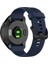 Garmin Forerunner 945/935 Yedek Bilek Bandı Çelik Tokalı Dokulu Silikon Saat Kayışı - Gece Mavisi (Yurt Dışından) 1