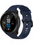 Garmin Forerunner 945/935 Yedek Bilek Bandı Çelik Tokalı Dokulu Silikon Saat Kayışı - Gece Mavisi (Yurt Dışından) 5