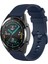Huawei Watch 4 Pro/watch 2 Pro/watch Gt Runner/gt 3 46MM/WATCH Gt 3 Se/honor Watch Gs 3i-Lacivert Için 22 mm Silikon Saat Kayışı Yedek Kayışı (Yurt Dışından) 2