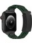 Apple Watch 10 46MM/ULTRA 2/ultra 49MM/9 8 7 45MM/SE (2023) Se (2022) Se 6 5 4 44MM/3 2 1 42MM Paslanmaz Çelik + Ka Kayış - Yeşil/siyah Toka (Yurt Dışından) 1