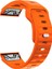 Garmin Fenix 7x Yumuşak Silikon Saat Kayışı Ayarlanabilir Bileklik Yedek Parçası - Turuncu (Yurt Dışından) 1