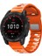 Garmin Fenix 7x Yumuşak Silikon Saat Kayışı Ayarlanabilir Bileklik Yedek Parçası - Turuncu (Yurt Dışından) 5