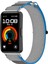 Huawei Band 10/band 10 Nfc/band 9/band 9 Nfc/band 8/band 8 Nfc Kayış Naylon Spor Döngü Saat Kayışları - Mavi + Gri (Yurt Dışından) 5