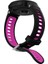 Garmin Forerunner 735XT 220, 230, 235, 620, 630 Silikon Saat Kayışı Gümüş Tokalı Yaylı Çubuklu Kayış - Siyah/gül (Yurt Dışından) 2