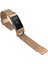 Fitbit Charge 2 Için Örgü Paslanmaz Çelik Saat Kayışı - Gül Altın Rengi (Yurt Dışından) 4
