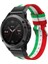 Garmin Fenix 5 Için Naylon Saat Kayışı Değişimi - Yeşil/beyaz/kırmızı (Yurt Dışından) 3