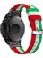Garmin Fenix 5 Için Naylon Saat Kayışı Değişimi - Yeşil/beyaz/kırmızı (Yurt Dışından) 4