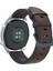 Huawei Watch Gt 2 42MM Için 20MM Hakiki Deri + Silikon Hibrit Saat Kayışı Siyah Tokalı - Kahve (Yurt Dışından) 2