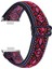 Huawei Watch Fit 3 Naylon Saat Kayışı Desenli Baskılı Ayarlanabilir Elastik Bileklik - Renkli (Yurt Dışından) 1