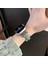 Apple Watch Series 10 42MM/9 8 7 41MM/SE (2023) Se (2022) Se 6 5 4 40MM/3 2 1 38MM Kot Kumaş Bant Kalp Kolye Kayışı - Eskitilmiş Renk/gümüş Toka (Yurt Dışından) 3