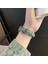 Apple Watch Series 10 42MM/9 8 7 41MM/SE (2023) Se (2022) Se 6 5 4 40MM/3 2 1 38MM Kot Kumaş Bant Kalp Kolye Kayışı - Eskitilmiş Renk/gümüş Toka (Yurt Dışından) 5