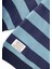 Çizgili Triko Sweatshırt 2-12 Yaş Mint Lacivert 3