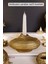Şamdan Mumluk Dekoratif Mumluk Tealight Mumluk Altın Renk Model 42 9